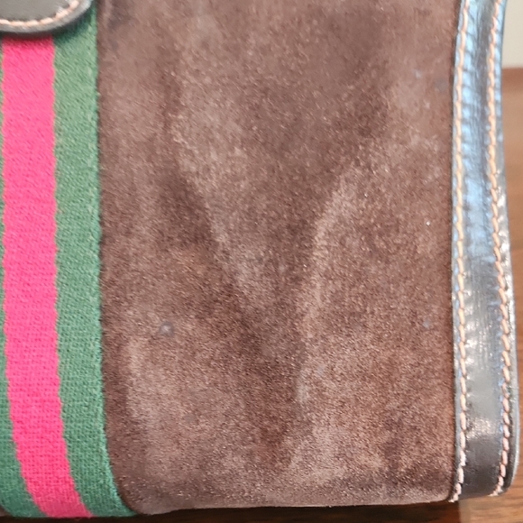 GUCCI Accessory Collection Suede Sherry Line Clutch/Pouch- Vintage - Picture 13 of 15